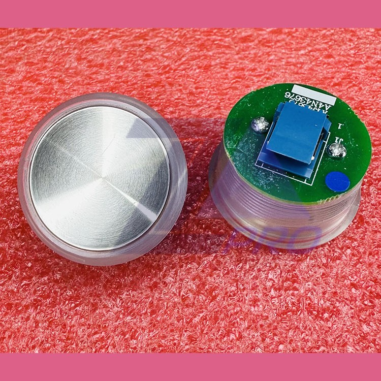 Кнопка (подсветка синий ореол, шлифованная, AMP разъем для MCS220, пр-во Китай) A4N43676 FAA25090A313 Otis